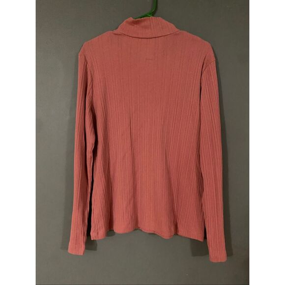 Croft & Barrow Pink Ribbed Turtleneck Button Sweater Size XL NWOT - Picture 6 of 6